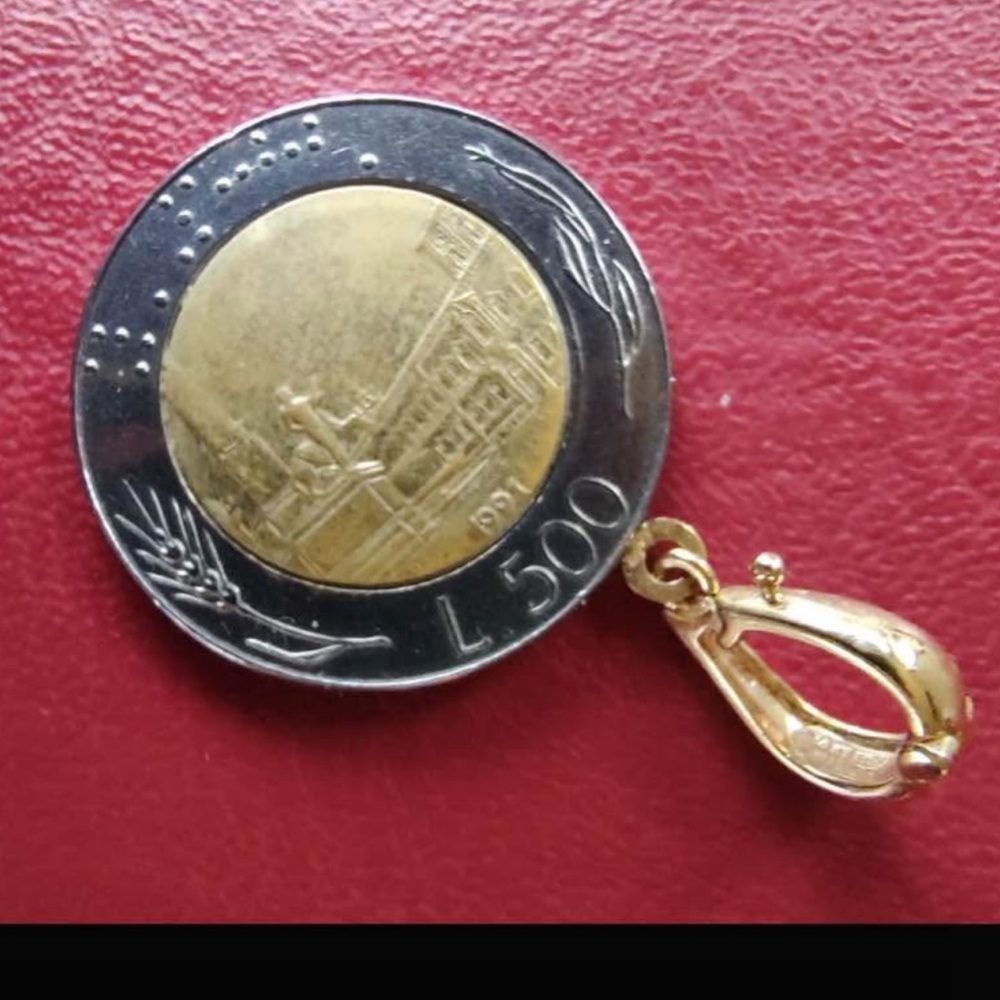 Lira Coin Pendant Set - Picture 8 of 10